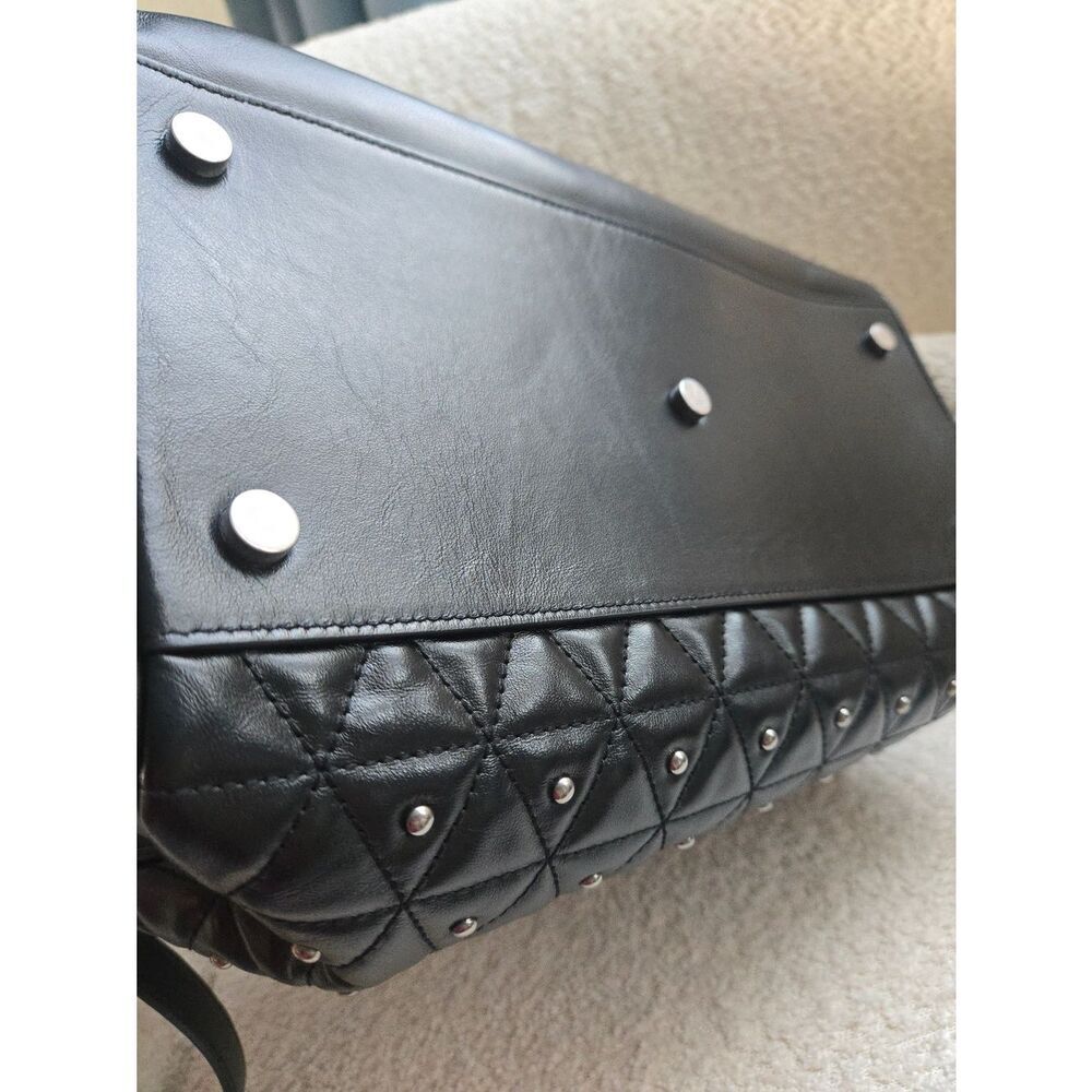 Saint Laurent Studded Leather Crossbody Satchel Bag - Picture 3 of 16
